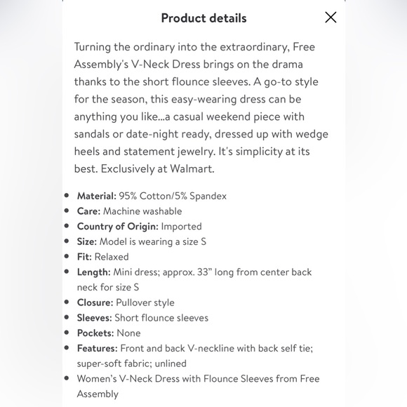 Free Assembly flounce sleeve dress - Picture 11 of 11